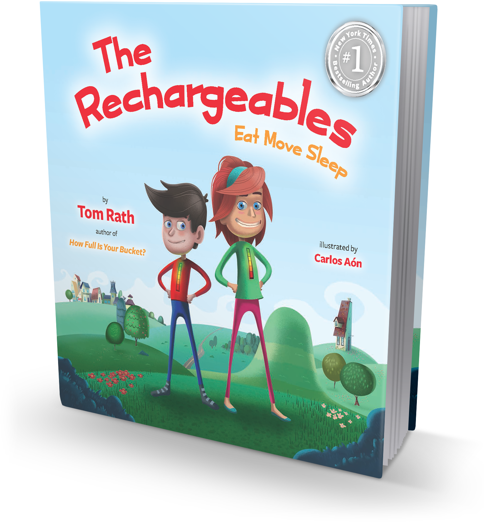 Rechargeables: Eat Move Sleep - Hardcover (1800x2200), Png Download