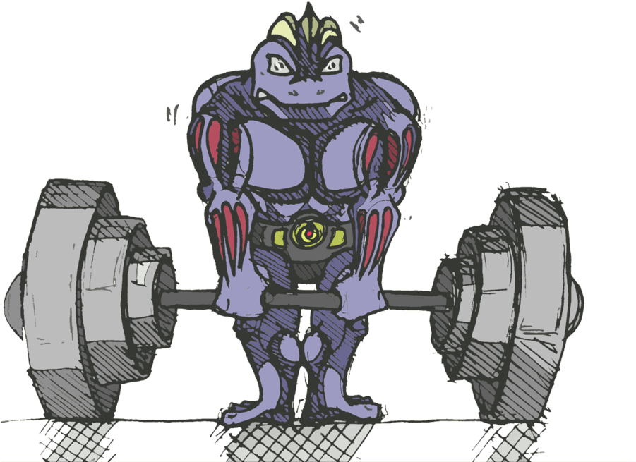 Bitch, Get On My Hrrrrnnnnnngggg - Pokemon Lifting (900x673), Png Download