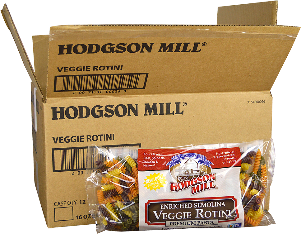 Veggie Rotini Spirals - Hodgson Mill Veggie Rotini (12x16oz ) (1000x1000), Png Download