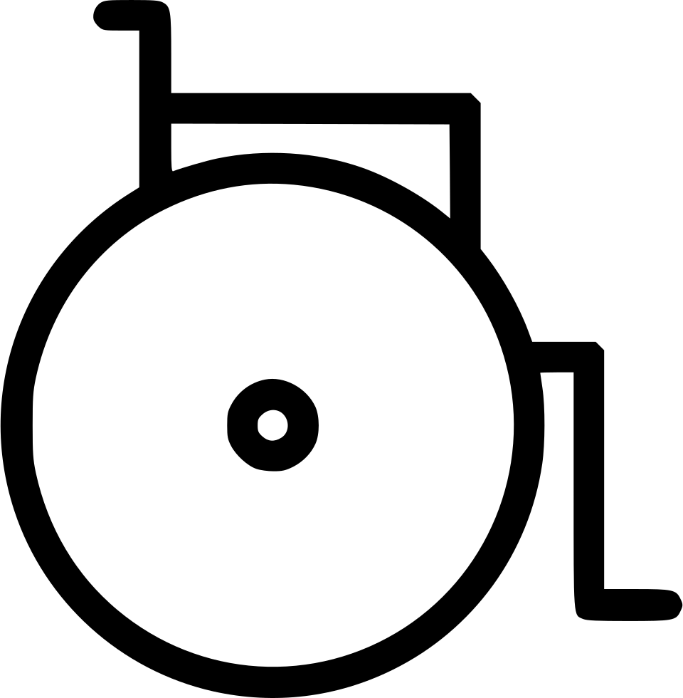 Wheelchair Free Icon - Wheelchair (960x980), Png Download