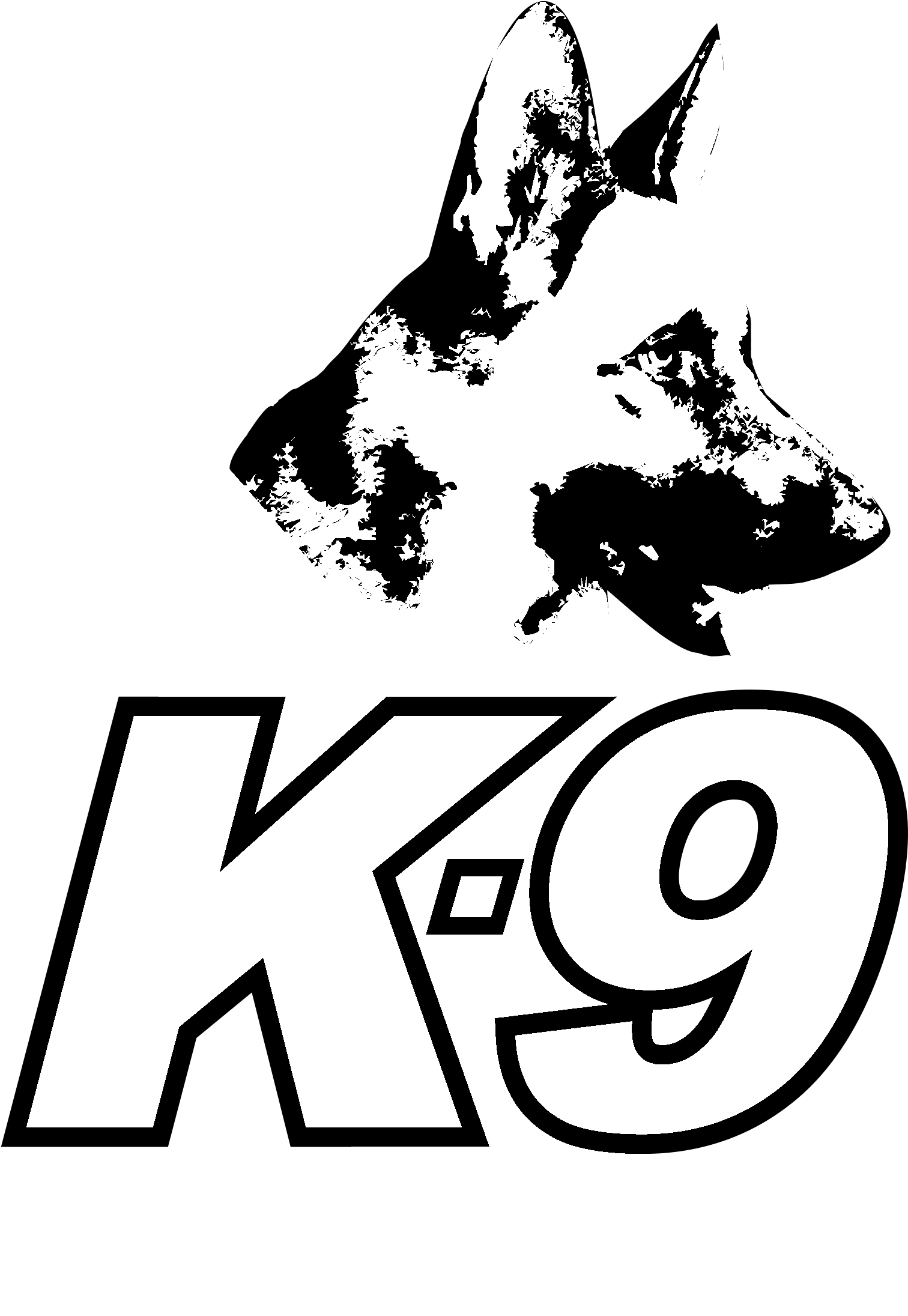 K9 Grupo Logo Black And White - Iran (2400x2400), Png Download
