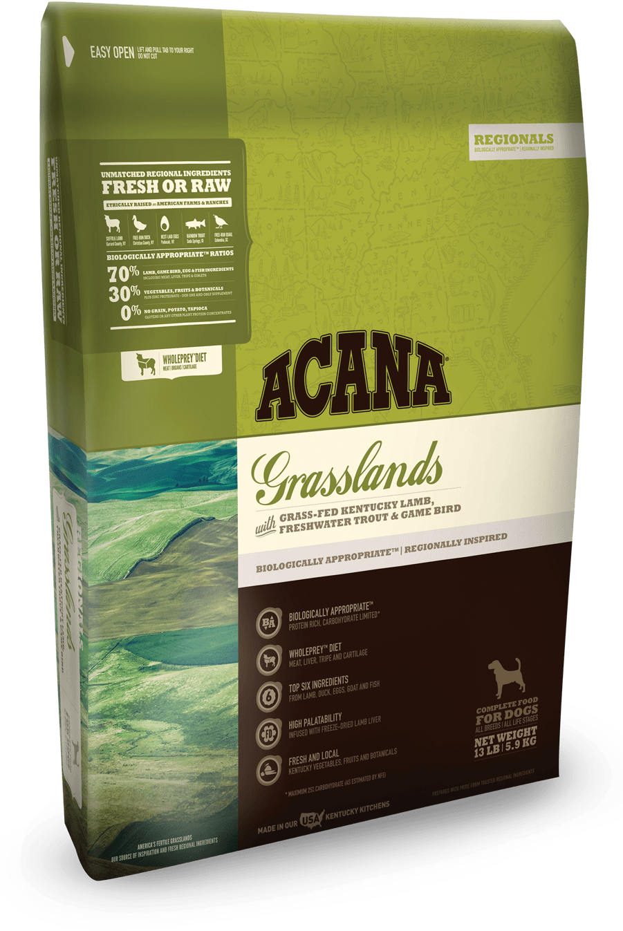 Acana Grasslands Bags - Acana Grasslands Cat & Kitten (900x1450), Png Download