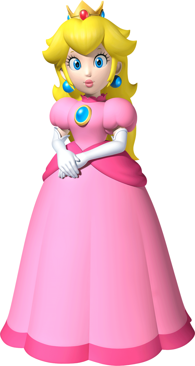 Personajes - Princess Peach New Super Mario Bros (800x1501), Png Download