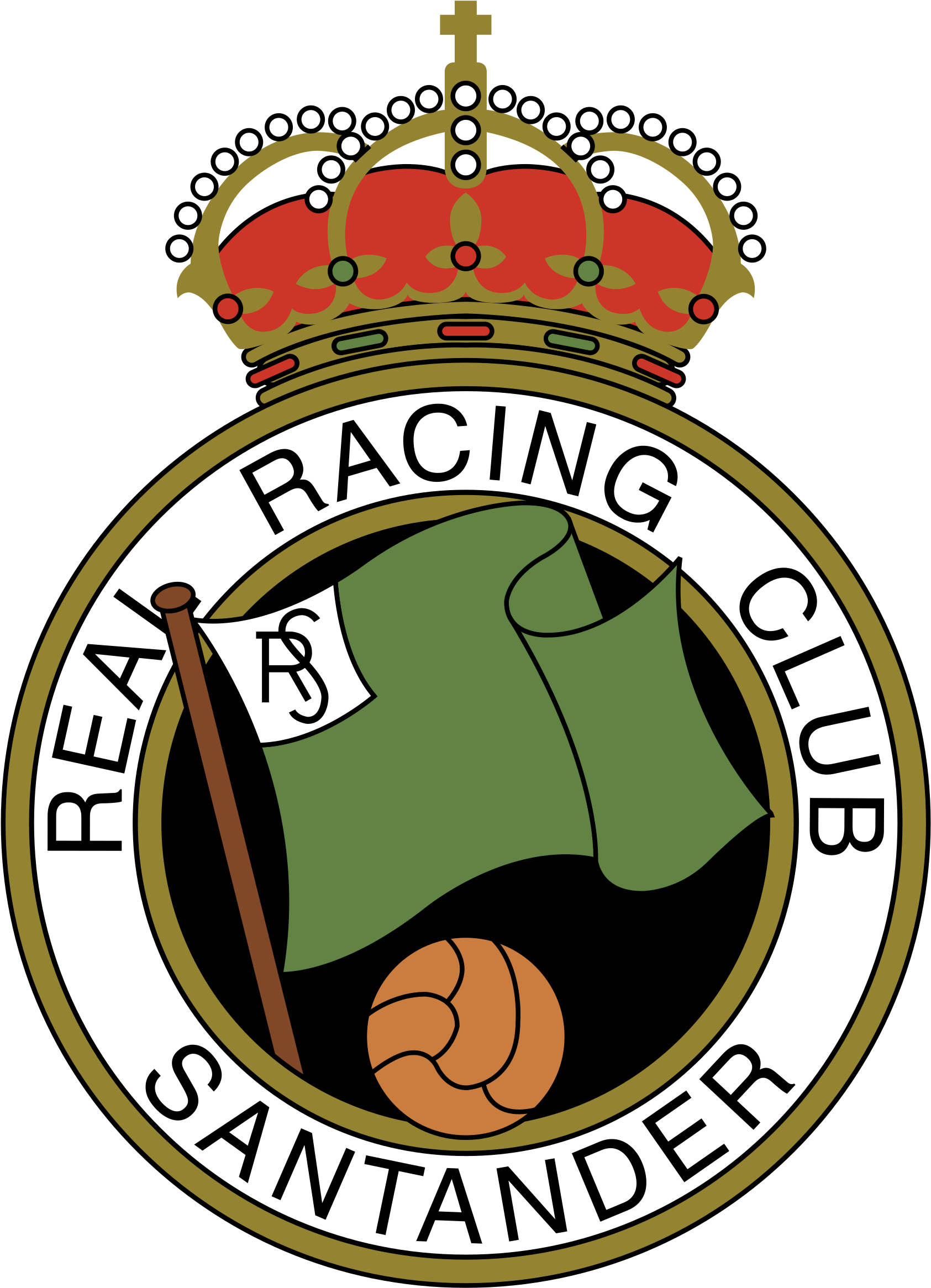 Santander Logo Png Transparent - Real Racing Club Escudo (2400x2400), Png Download