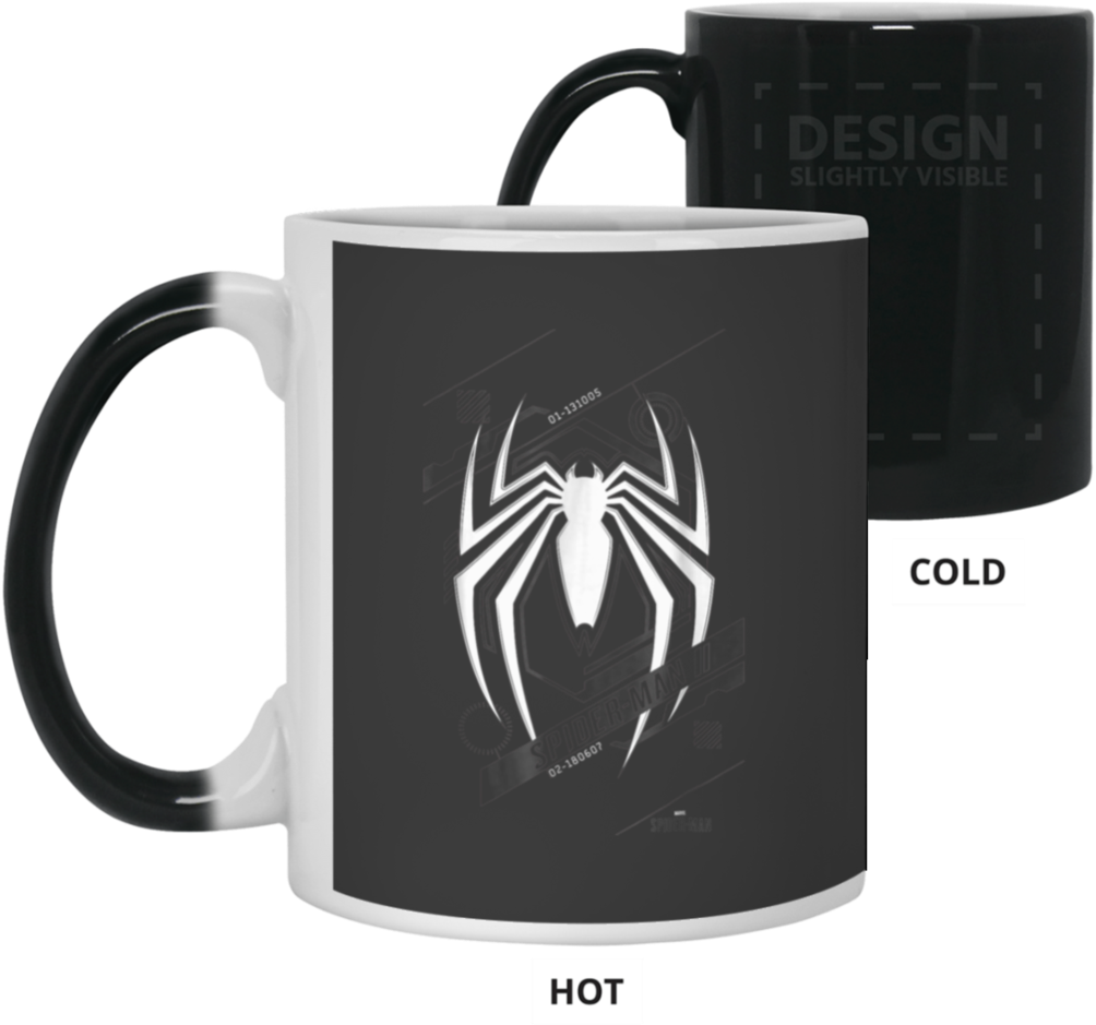 Marvel's Spider-man Game Tech Icon Graphic Color Changing - Mug (1024x1024), Png Download