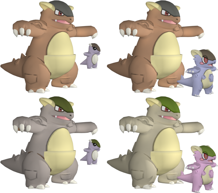 Download Zip Archive - Kangaskhan (750x650), Png Download