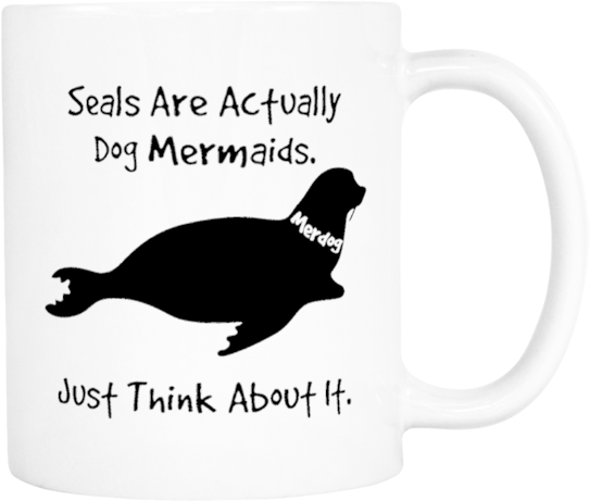 Seals Are Actually Dog Mermaids - Terra Aventura (600x600), Png Download