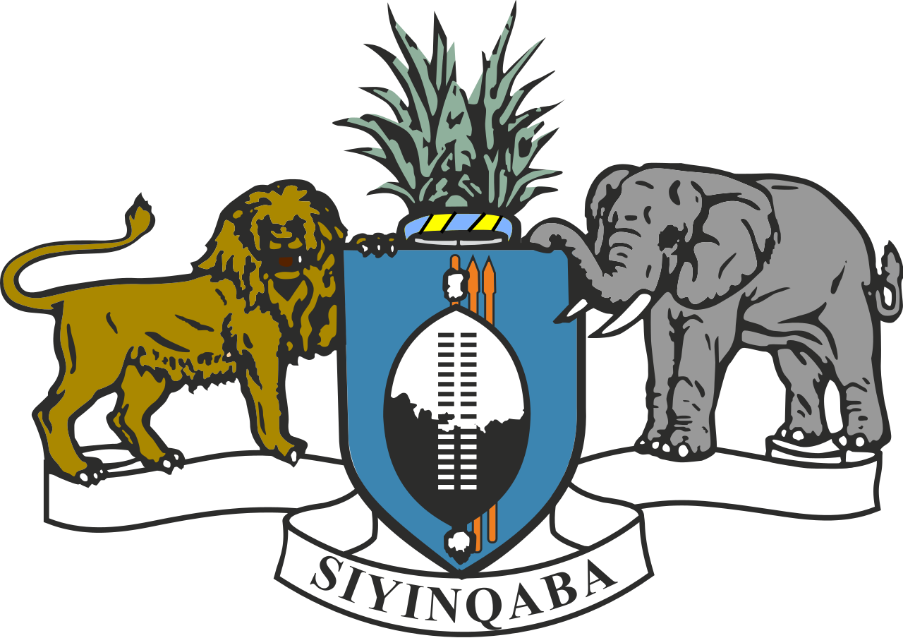 Swaziland Coat Of Arms (1280x904), Png Download
