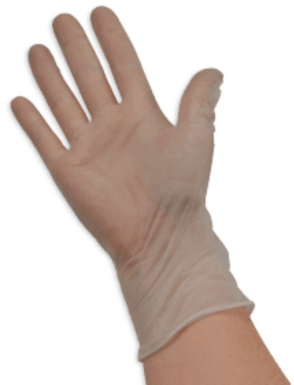 Vinyl-handschuh Transparent M - Glove (920x612), Png Download