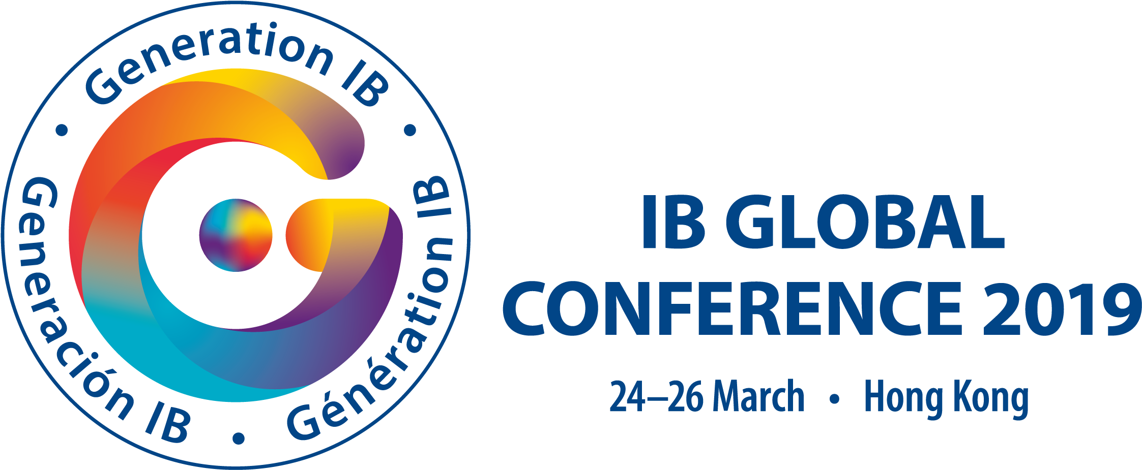 Ib Global Conference Logo - Emergency Eye Wash, 10" X 14", Rigid Plastic (2462x1073), Png Download