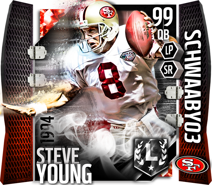 Ultimate Legend Steve Young - San Francisco 49ers (686x600), Png Download