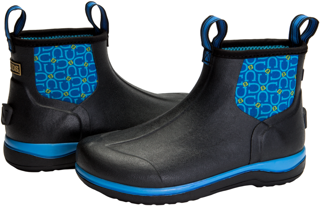 Muds® Women's 6" Tahoe Blue Horseshoe Print - Chelsea Boot (1280x1024), Png Download