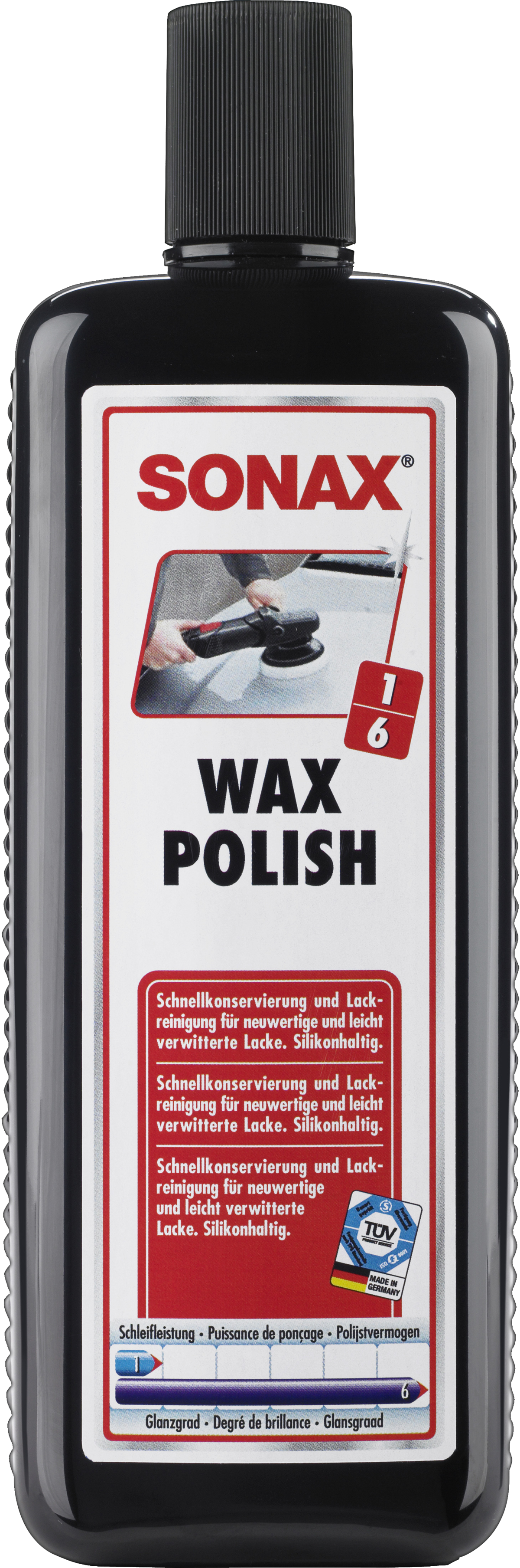 Rapid Wax Conservation And Paintwork Cleaning For Nearly - Sonax Šampon S Voskem Koncentrát, 500 Ml (1200x3614), Png Download