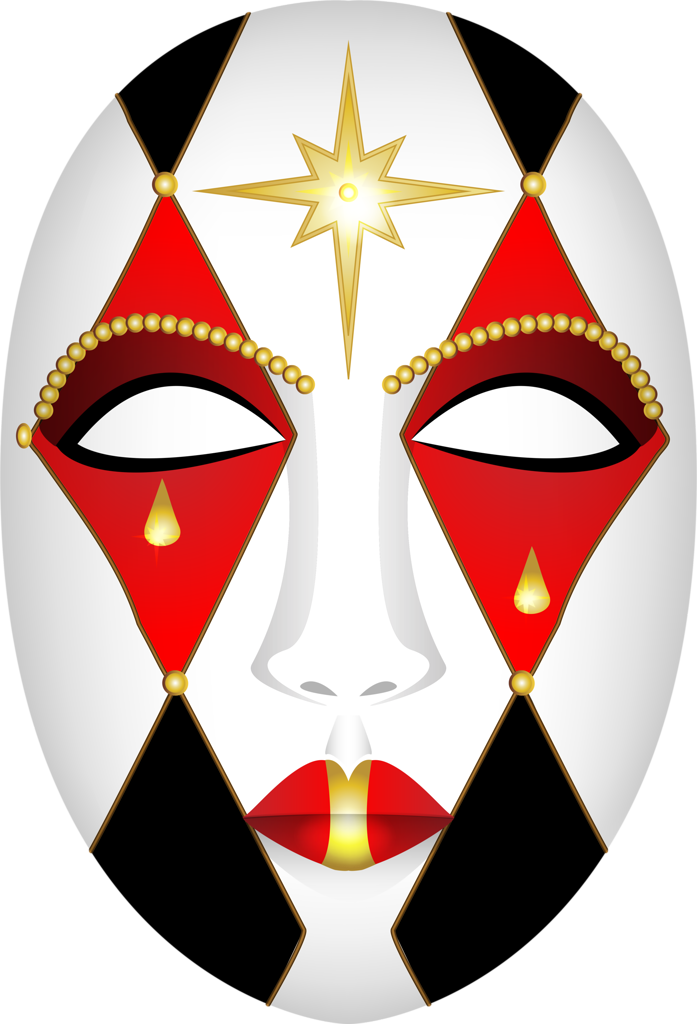 Carnival ~ Mardi Gras - Clipart Transparent Stickers Venise (697x1024), Png Download