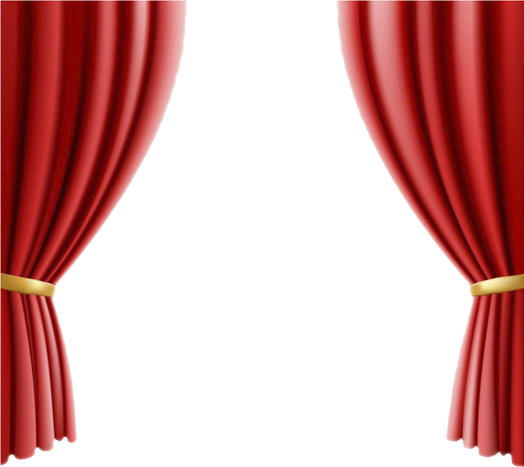 Red Stage Curtains Png Banner Freeuse Library - Theater Curtain (1024x987), Png Download