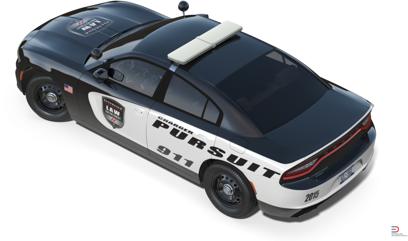 10 Dodge Charger Police Car Rigged Royalty-free 3d - Police Car (920x517), Png Download