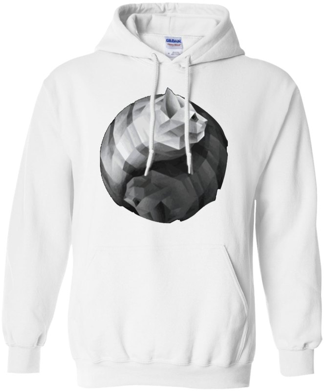 3d Yin Yang Cat Hoodie - Do Legends Die Hoodie (800x800), Png Download