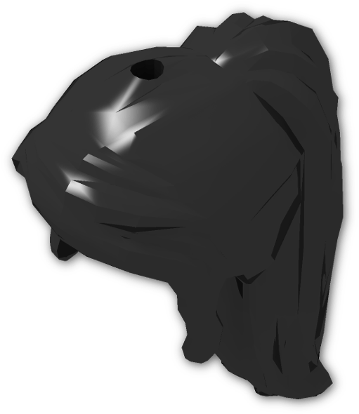 Figure Friends Hair Long With Ponytail And Side Bangs (800x600), Png Download