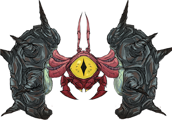 Official Artwork Of A Halzyn In Samus Returns - Halzyn Metroid (675x480), Png Download