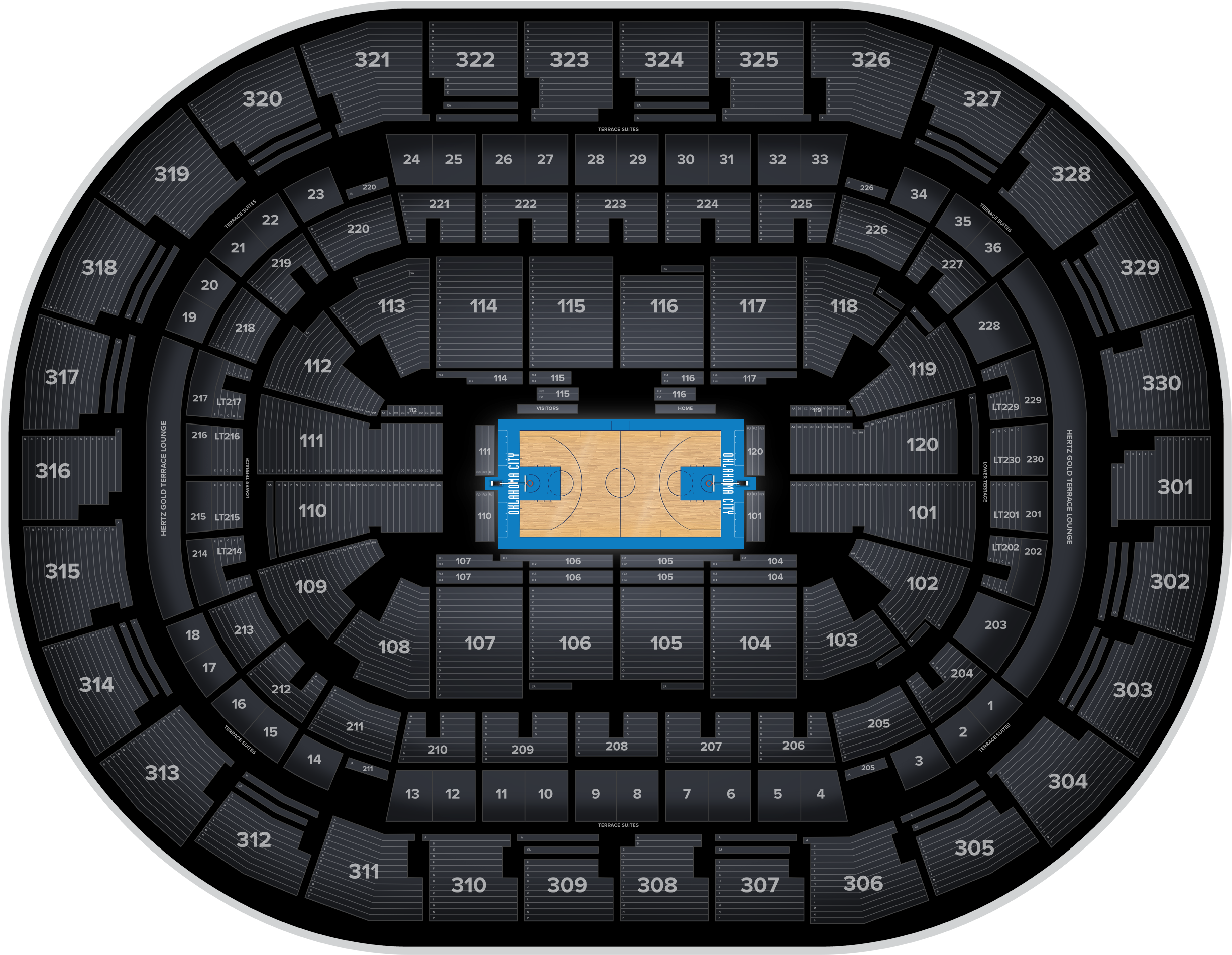 Chesapeake Energy Arena (2560x1936), Png Download