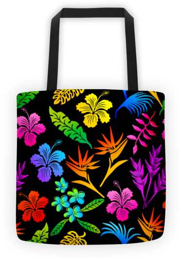 Hawaiian Tropical Flowers, Rainbow Colors - Hawaii (600x600), Png Download