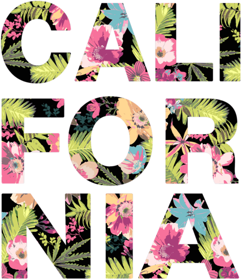 California Tropical Flowers - California Flowers Shirt (520x600), Png Download