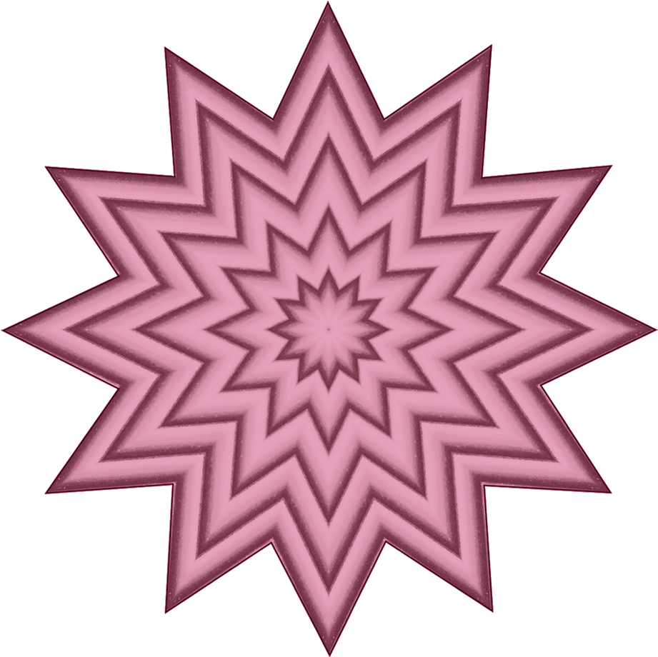 Yellow And Orange Star Swirl, Purple Star Pattern - Firework Optical Illusion (1063x1069), Png Download