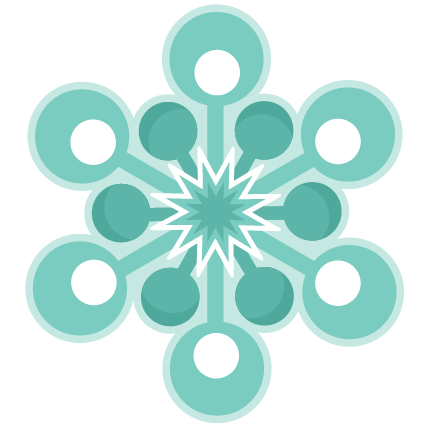 Snowflake Clipart Scrapbook - Clip Art (432x432), Png Download