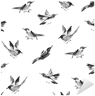 Watercolor Bird Seamless Pattern Can Be Used For Wallpaper, - Watercolor Painting (400x400), Png Download