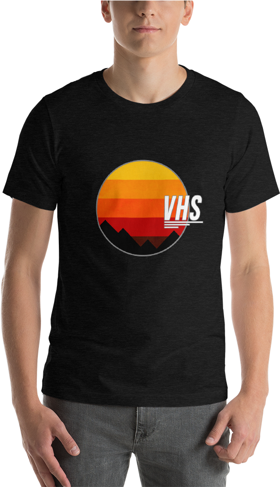 Vhs Retro Sun T-shirt - T-shirt (1000x1000), Png Download
