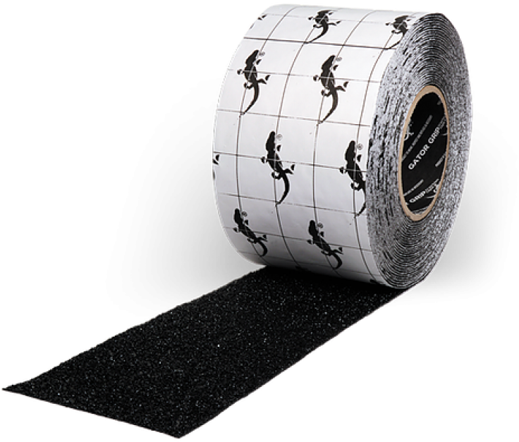 Ghs Safety Sg2412b Gator Grip 12" X 40' Black Anti-slip (800x800), Png Download