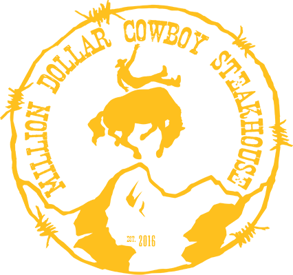 Jackson Hole Million Dollar Cowboy Steakhouse Logo - Million Dollar Cowboy Steakhouse Logo (426x399), Png Download