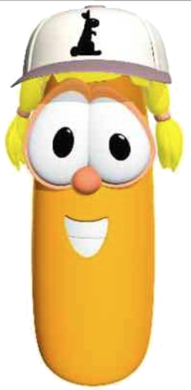 Delivery Girl - Veggie Tales Laura Carrot (388x790), Png Download