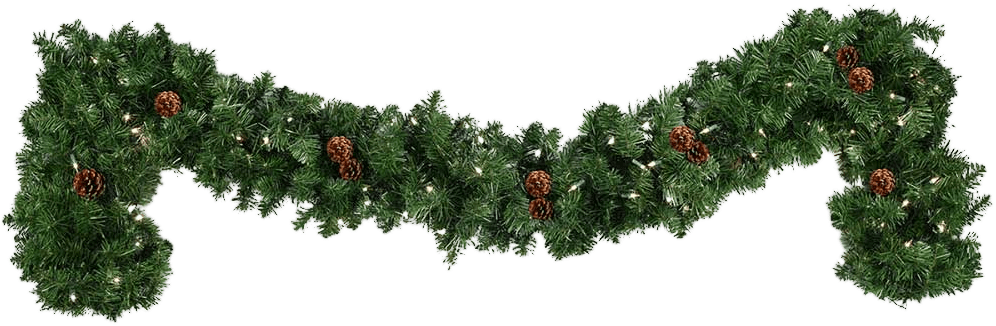Png Christmas Garland Clip Art Royalty Free Library - Garland Png (1000x338), Png Download