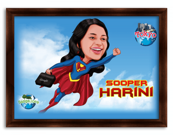 Superwoman Caricature - Super Boss Caricature (600x600), Png Download