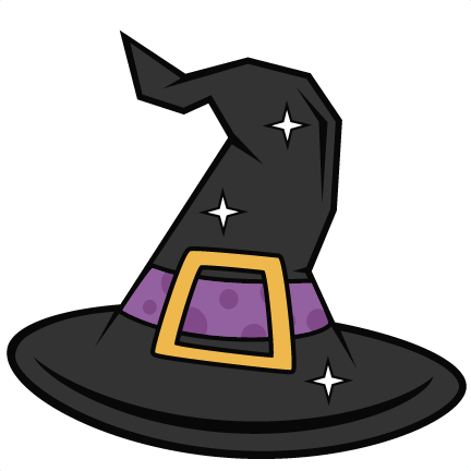 Clipart Hat Cute - Witch Hat Clipart (432x432), Png Download