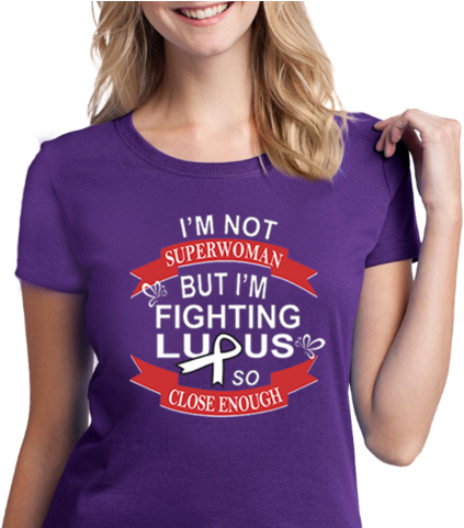Superwoman - Lupus Warrior - Hot Ass Tees Womens Fitted Queens Are Born In March (446x480), Png Download
