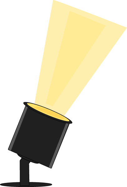 Stage Lights Transparent Image - Spotlight Clipart (408x598), Png Download