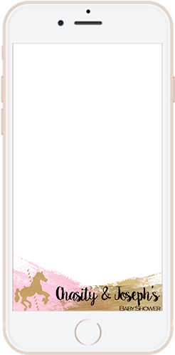 'it's A Girl' Baby Shower Filter - Iphone (500x500), Png Download
