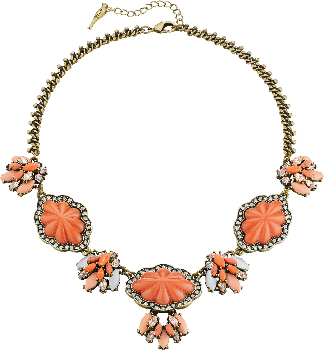 Coral Ensemble - Isabel Seascape Coral Limited Edition Collar Necklace (1444x1614), Png Download