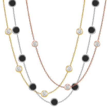 Diamond By The Yard All Diamonds Necklace - Diamond By The Yard Necklace Gold (420x420), Png Download
