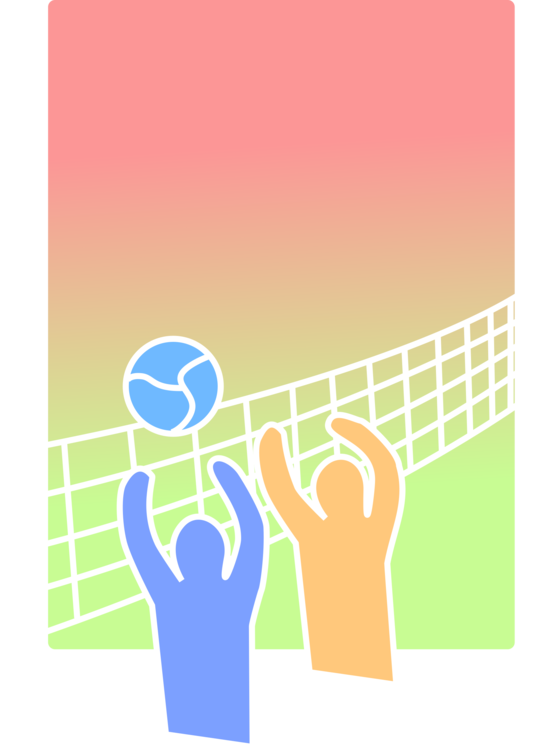 Volleyball Net Sport Beach Volleyball Basketball - Baground Volleyball Png (542x750), Png Download