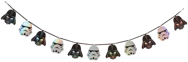 Star Wars Garland - Seasons Star Wars Garland - Multicolor - One Count (650x216), Png Download