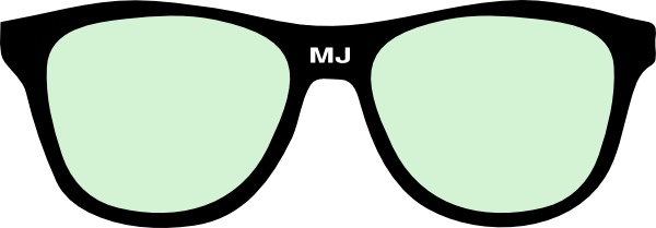 Sunglasses Clipart Transparent - Ray Ban Glasses Clipart (600x209), Png Download
