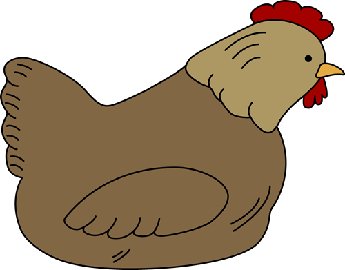 Hen - Clip Art (500x391), Png Download