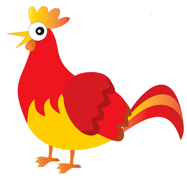 The Little Red Hen Clipart Freeuse - Gallina De Perfil (650x626), Png Download