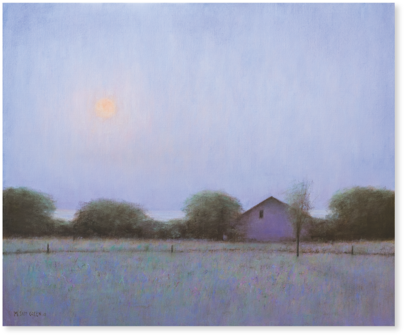 Island Twilight • Oil On Linen • 38 X 46 Inches • Fg - Barn (1532x868), Png Download