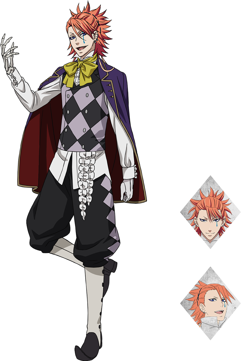Boc Joker - Black Butler Character Design (1280x1265), Png Download