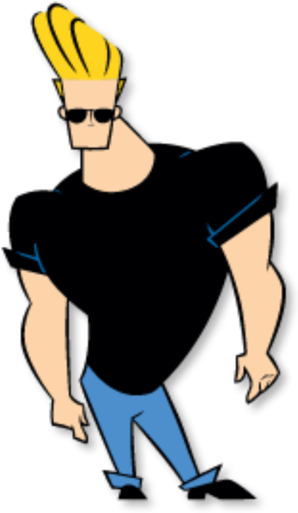 Cartoon Buff Guy - Cartoon Johnny Bravo (608x1024), Png Download