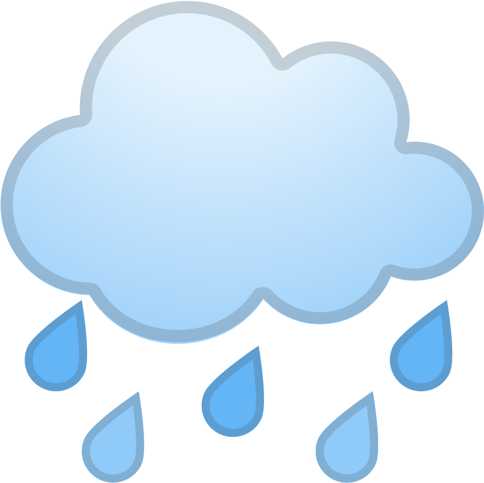 Download Svg Download Png - Lluvia Emoji (1024x1024), Png Download